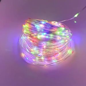 Buy cheap 10/20/30M Solar Tube Rope Strip String Lights 8 Modes Christmas LED Fairy Light Outdoor Garden Patio Copper Wire Garland Light from wholesalers