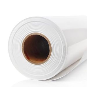 Buy cheap White glossy Permanent Glue 100mic PVC Self Adhesive Vinyl 140gsm For Digital Printing from wholesalers
