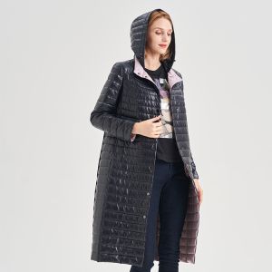 Buy cheap FODARLLOY 2022 autumn and winter puffer coat short hooded women's plus size padded jacket womens warm coats from wholesalers