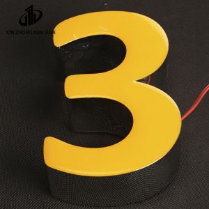 Led back light fillable letters acrylic letter beads