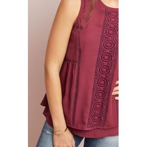 Buy cheap Women Red Sleeveless Top with Back zip from wholesalers