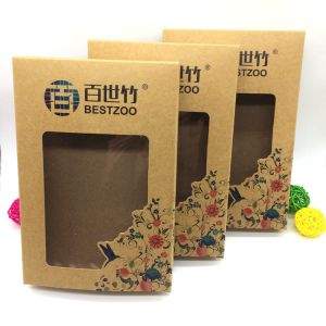 Buy cheap UV Varnish Kraft Paper Underwear Packaging Box With Window from wholesalers