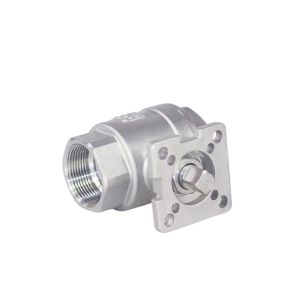 Buy cheap Full Bore DN15 2PC Threaded Ball Valve with High Platform and Straight Through Type from wholesalers