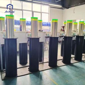 Buy cheap Automatic Hydraulic Bollard with LED Lights Customizable Stainless Steel product
