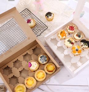 Buy cheap Customized Recycled Cake Packaging box with clear window from wholesalers