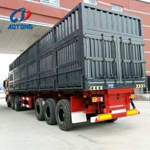 Buy cheap 40-80 Tons Load Capacity Steel Van Type Truck Trailers With Dual Line Braking System With ABS from wholesalers