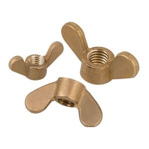 Buy cheap M6 M8 Copper Alloy Steel Yellow Zinc Plating Edged Wing Square Wing Round Butterfly Wing Nut DIN315 from wholesalers