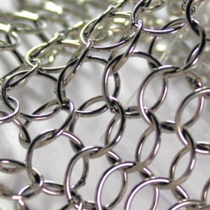 2mm Wire Metal Ring Mesh Polish / Electroplating / Anodized Surface