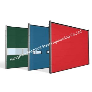 Buy cheap Polyurethane Core Overhead Steel Door Fully Automatic Wind Resistant Industrial Garage Door from wholesalers