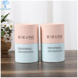 Buy cheap Compostable Cylindrical Paper Box With Curled Edges Silk Screen Printing product