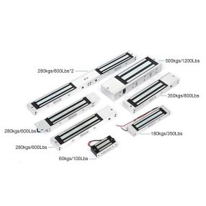 Access Control 280kgs 600lbs Electromagnetic Frameless Glass Door Locks