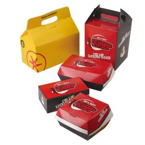 Buy cheap Customized Fast Food Packaging Box for Burger Fries and Chicken Wings Eco-Friendly Solution from wholesalers