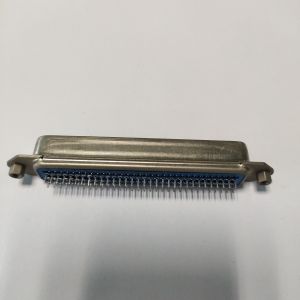 Buy cheap Straight PCB 64 Pin Centronics Connector Male 32pairs PCB Connector with nuts from wholesalers