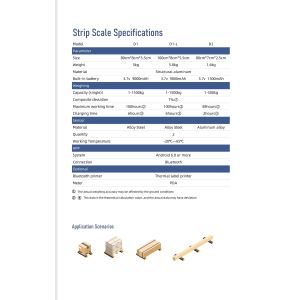 Buy cheap Electronic Portable Pallet Beam Scale with 3000kg Load Capacity 2hours Charging Time and 0.1% Composite Deviation from wholesalers