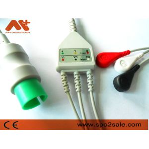 Buy cheap Spacelabs Compatible 3 Lead Snap Direct-Connect ECG Cable - 72713 from wholesalers