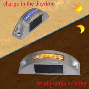 Semiround Aluminum Casting Solar Road Studs Monocrystalline Durable Highway