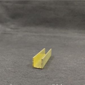 Buy cheap Glass Edging C36000 U Shaped Channel Metal With Polished Surface from wholesalers