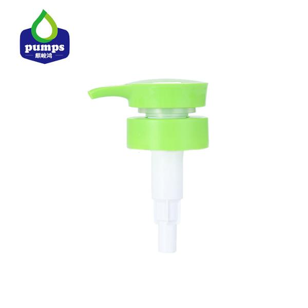 Quality 24/415 33/410 Shampoo Lotion Pump Light Green Screwed Round Top for sale