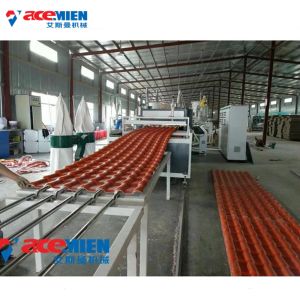 Double Screw 300kg/H 3mm Plastic Roof Tile Making Machine