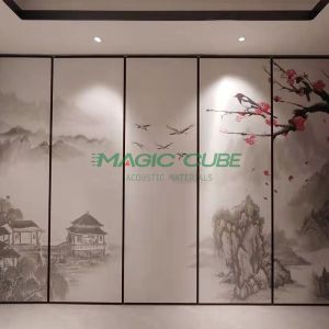 Buy cheap Fabric Surface Acoustic Folding Partition 80mm Thickness For Office from wholesalers