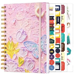 Buy cheap Spiral Notebook A5 Leather Hardcover Loose-Leaf Planner Lined Diary 92 Sheets Thickened Notebook from wholesalers