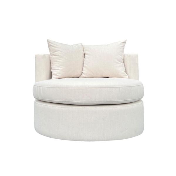 Buy cheap D30 Foam Density Fabric Swivel Chair Colour Beige Swivel Chair from wholesalers