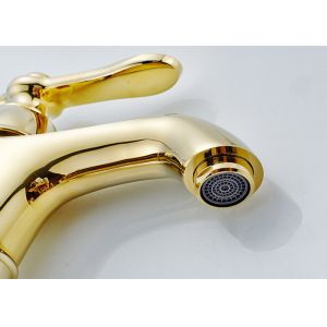 Luxury Style Gold Bathroom Faucet ROVATE Special Three Layers Construction