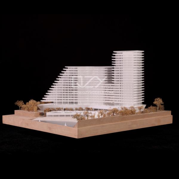 Quality 1:100 Monte Carlo Hotel Wooden Architectural Model for sale