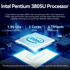 Buy cheap Intel Mini PC Pentium 3805U With Single LAN Fanless Heat Disspation Method For Home from wholesalers
