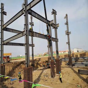 Modern Pre Engineered Steel Building with Sandwich Panel Cladding