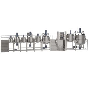 Industrial Homogenizer Toothpaste Making Machine With High Shear Mixer