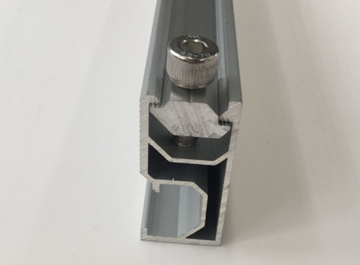 Quality Industrial Aluminum 6063 Customized Solar Mounting Rails With Powder Painting for sale