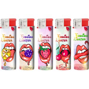 Customized Kitchen Plastic Cigarettes Lighter with Transparent Design and