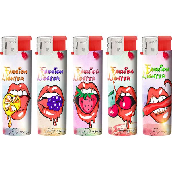 Customized Kitchen Plastic Cigarettes Lighter with Transparent Design and