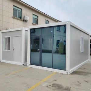 40ft RockWool Prefabricated Tiny Container Houses for Black Office Solution