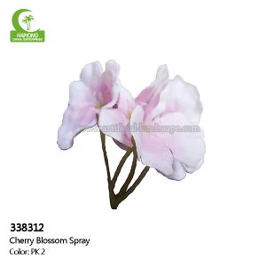 Plastic Stem Real Touch Artificial Flowers , Cherry Blossom Artificial Flowers