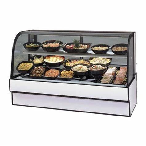 Easy Cleaning Refrigerated Deli Case , Ventilated Cooling Deli Display
