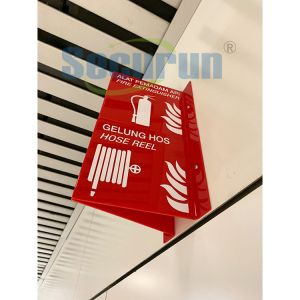Buy cheap Red Acrylic Photoluminescent Signage Safety Fire Extinguisher oem from wholesalers