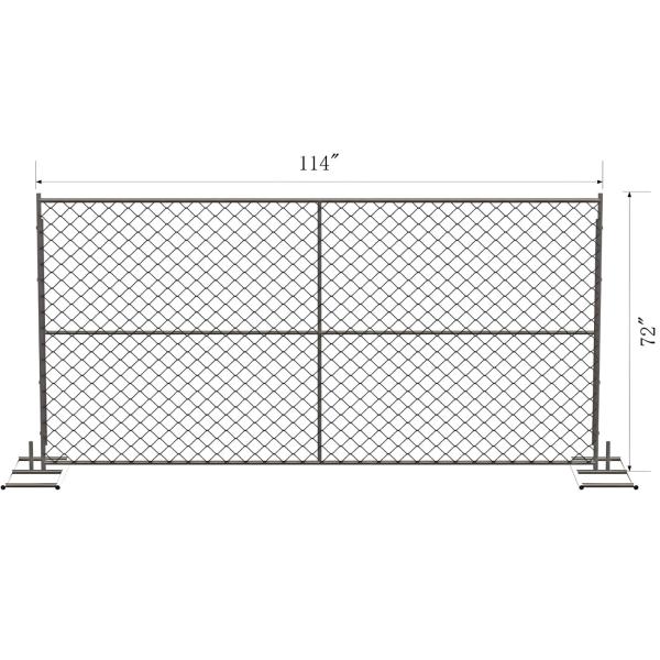 Quality 3M Hot Dip Galvanized Metal Temporary Fence For Agricultural for sale
