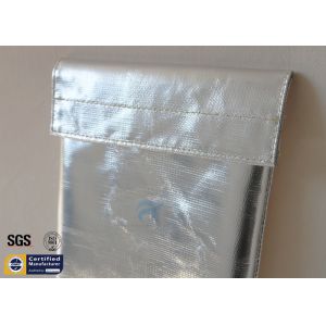 Fireproof Bag Document Cash Envelope 1022℉ Silver Non Itchy Fiberglass Cloth