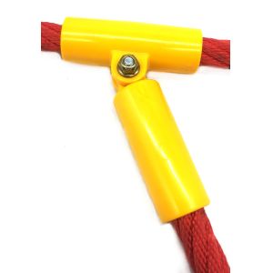 Buy cheap Flexible T Connector Black Nylon Rope Connector from wholesalers