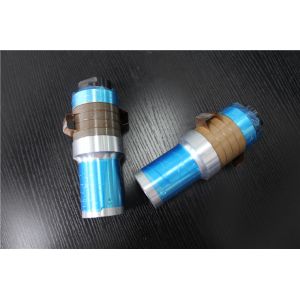 Stepped Column 1200w Ultrasonic Piezoelectric Transducer , 24 Khz Ultrasonic