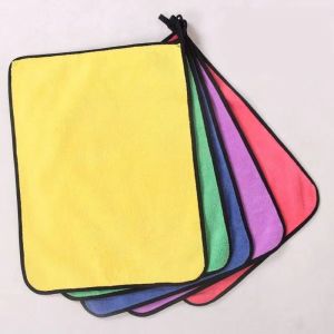 Customizable Rectangle Kitchen Towel Absorbent and Non-Shedding Microfiber
