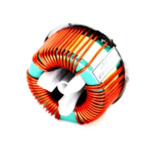 Buy cheap Horizontal Toroidal Soft Magnetic Ferrite Core Common Mode Choke Coil for Frequency Inverter from wholesalers