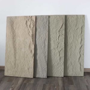 Thick Slab PU Stone Panel Faux Easy To Install For Wall Decor 120 * 60cm 3cm