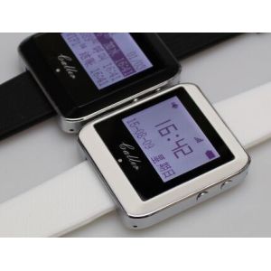 white color watch pager and call button for wireless nurse calling system