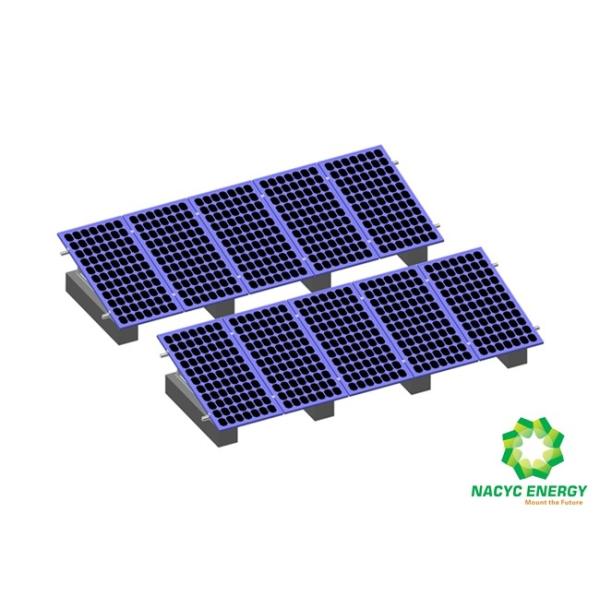 Buy cheap Triangular Shaped Flat Rooftop Solar Mounting Brackets Anodized Aluminum Solution from wholesalers