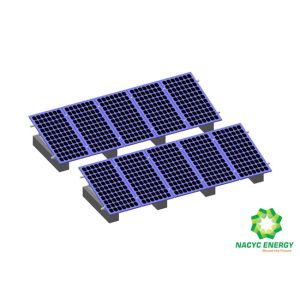 Buy cheap Triangular Shaped Flat Rooftop Solar Mounting Brackets Anodized Aluminum Solution from wholesalers