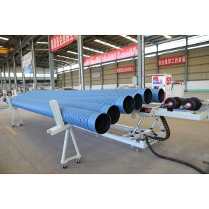 Double Wall Corrugated Pipe Extrusion Line Making Machine For 100 - 630mm Pipes