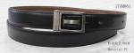 Buy cheap Mens Black Leather Belt With Silver Buckle , Black/ Brown Mens Leather Dress Belts from wholesalers